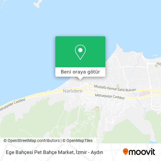 Ege Bahçesi Pet Bahçe Market harita