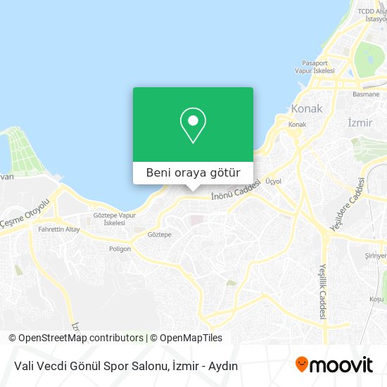 Vali Vecdi Gönül Spor Salonu harita