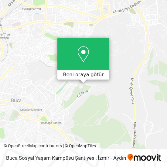 Buca Sosyal Yaşam Kampüsü Şantiyesi harita