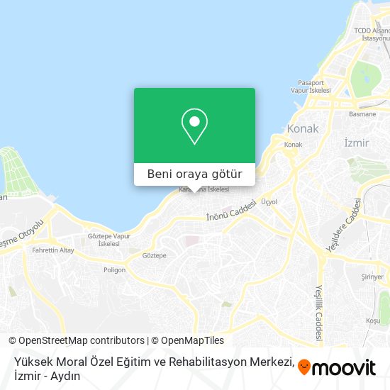 Yüksek Moral Özel Eğitim ve Rehabilitasyon Merkezi harita