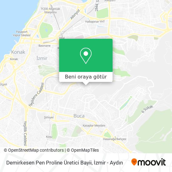 Demirkesen Pen Proline Üretici Bayii harita