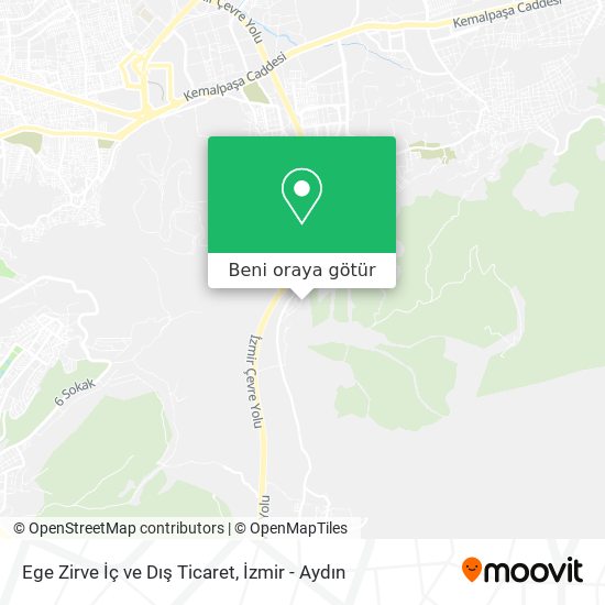Ege Zirve İç ve Dış Ticaret harita