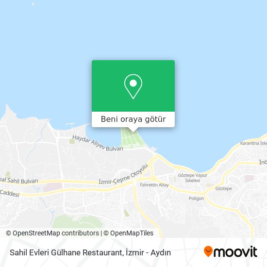Sahil Evleri Gülhane Restaurant harita