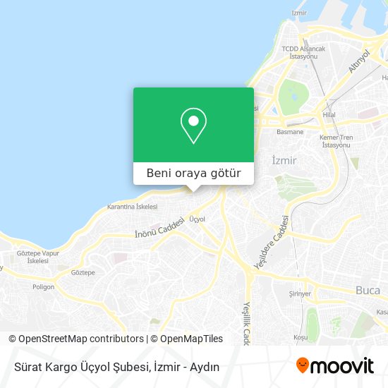 Sürat Kargo Üçyol Şubesi harita