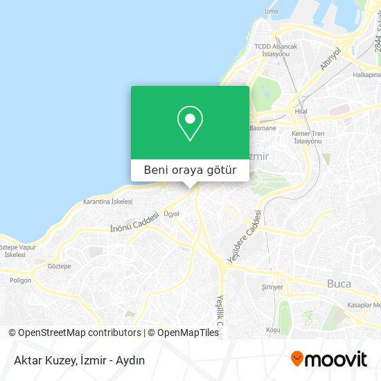 Aktar Kuzey harita
