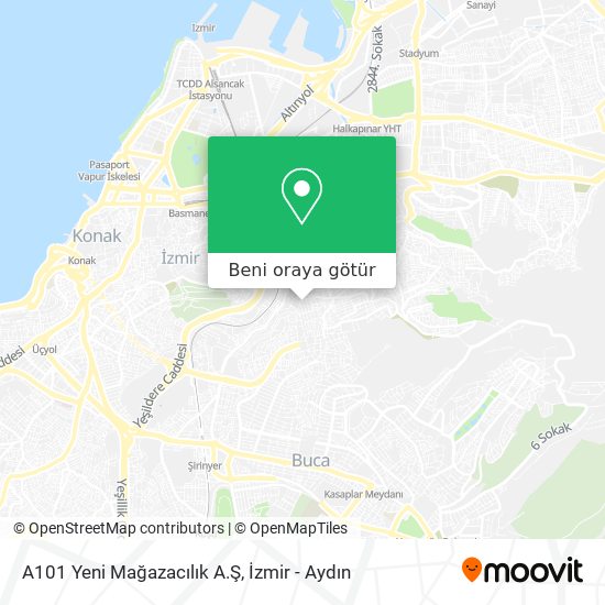 A101 Yeni Mağazacılık A.Ş harita