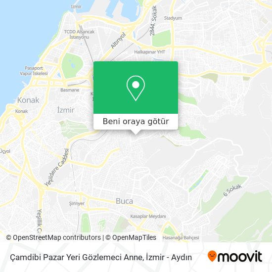 Çamdibi Pazar Yeri Gözlemeci Anne harita