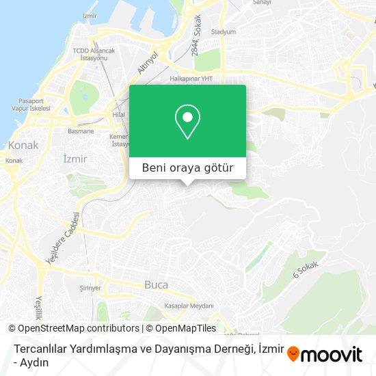 Tercanlılar Yardımlaşma ve Dayanışma Derneği harita