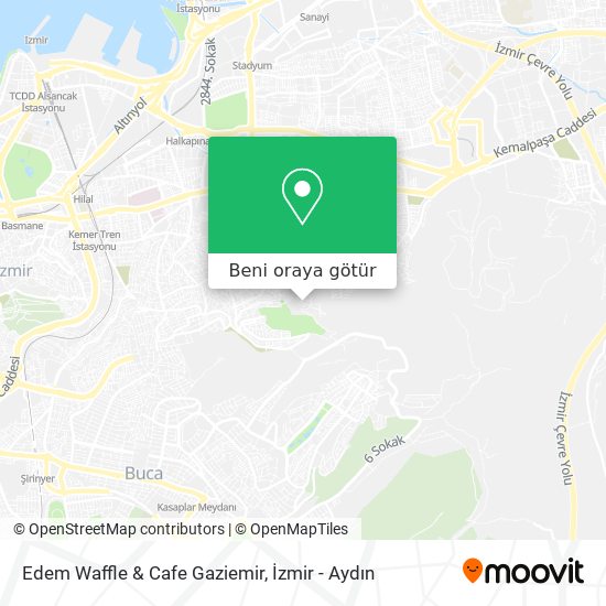 Edem Waffle & Cafe Gaziemir harita