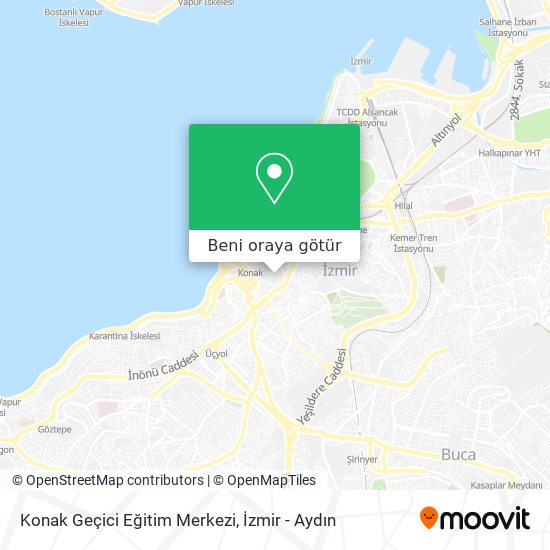 Konak Geçici Eğitim Merkezi harita