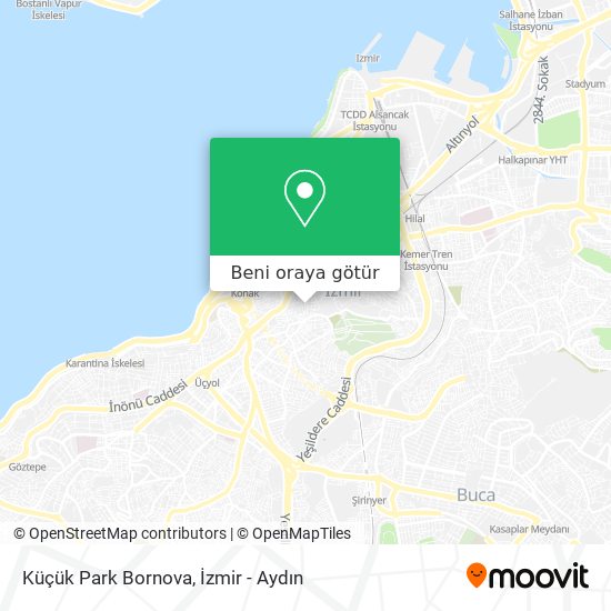 Küçük Park Bornova harita