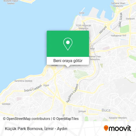 Küçük Park Bornova harita