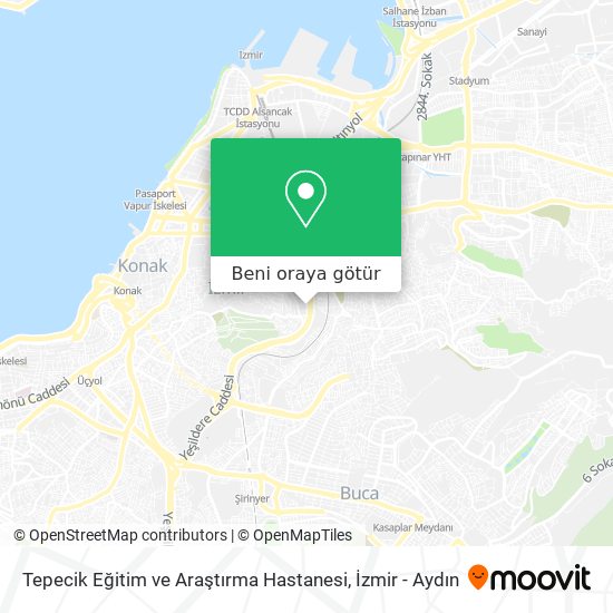 Tepecik Eğitim ve Araştırma Hastanesi harita