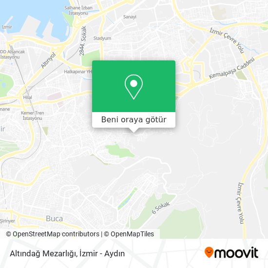 Altındağ Mezarlığı harita