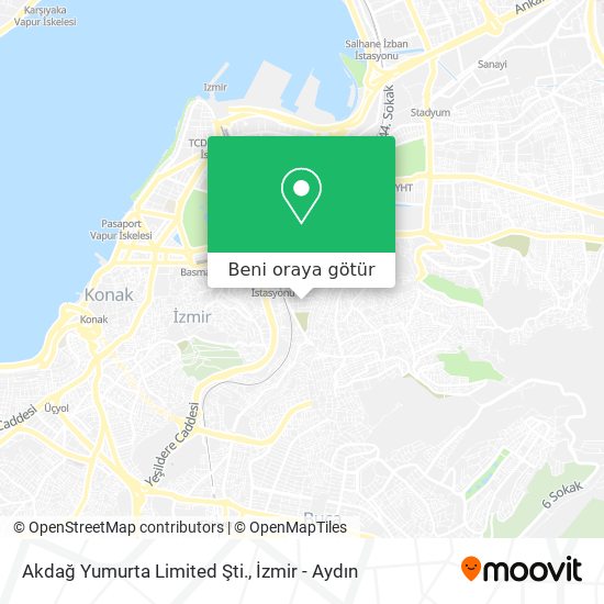 Akdağ Yumurta Limited Şti. harita