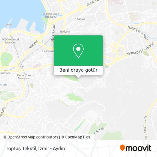 Toptaş Tekstil harita
