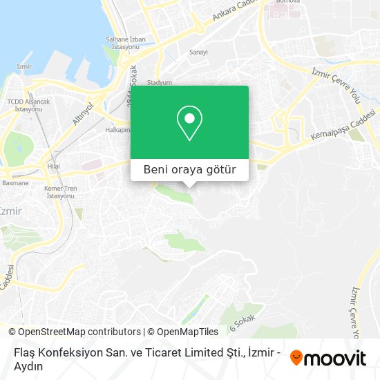 Flaş Konfeksiyon San. ve Ticaret Limited Şti. harita