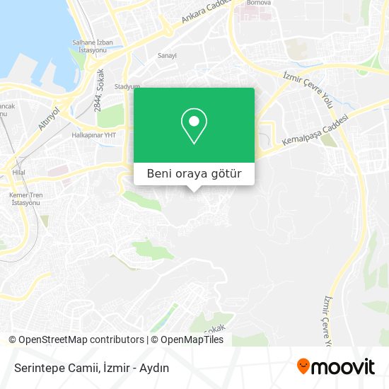 Serintepe Camii harita