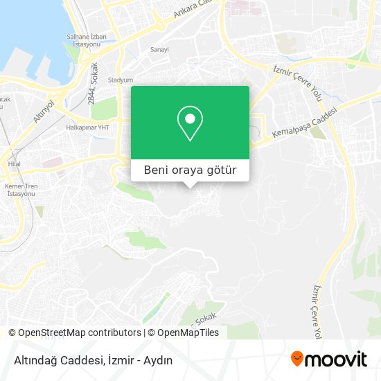Altındağ Caddesi harita