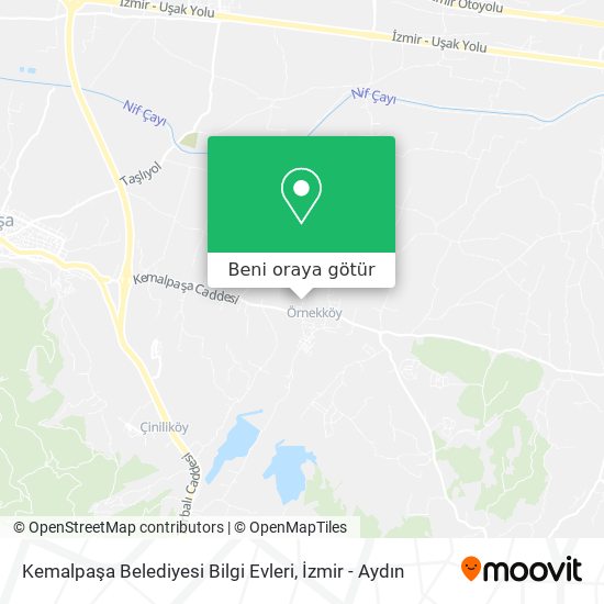 Kemalpaşa Belediyesi Bilgi Evleri harita