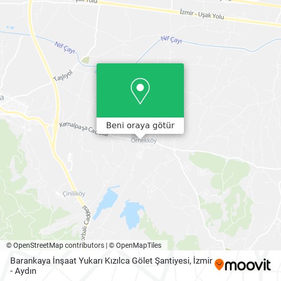 Barankaya İnşaat Yukarı Kızılca Gölet Şantiyesi harita