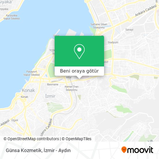 Günsa Kozmetik harita