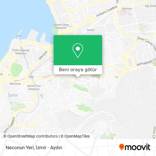 Neconun Yeri harita