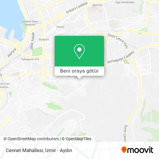 Cennet Mahallesi harita