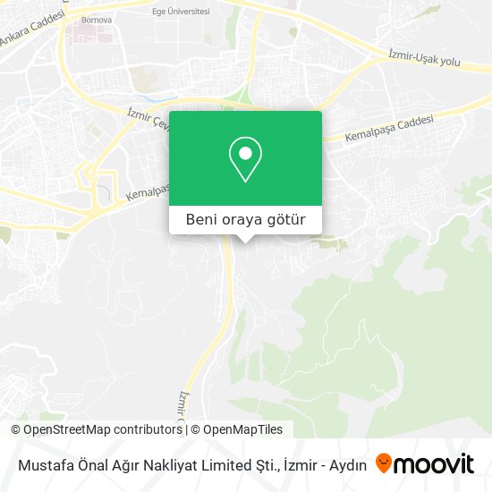 Mustafa Önal Ağır Nakliyat Limited Şti. harita