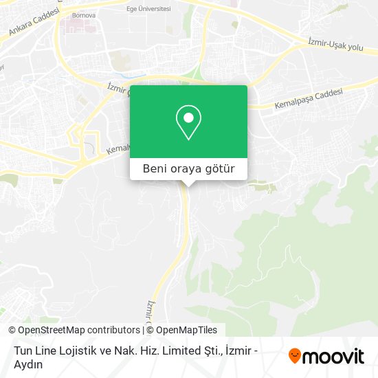 Tun Line Lojistik ve Nak. Hiz. Limited Şti. harita