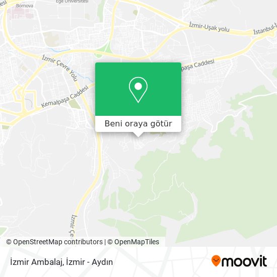 İzmir Ambalaj harita
