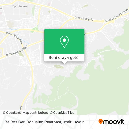 Ba-Ros Geri Dönüşüm Pınarbası harita