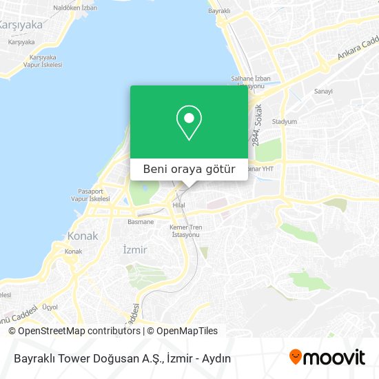 Bayraklı Tower Doğusan A.Ş. harita