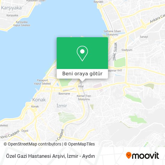 Özel Gazi Hastanesi Arşivi harita