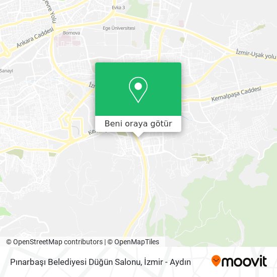 Pınarbaşı Belediyesi Düğün Salonu harita