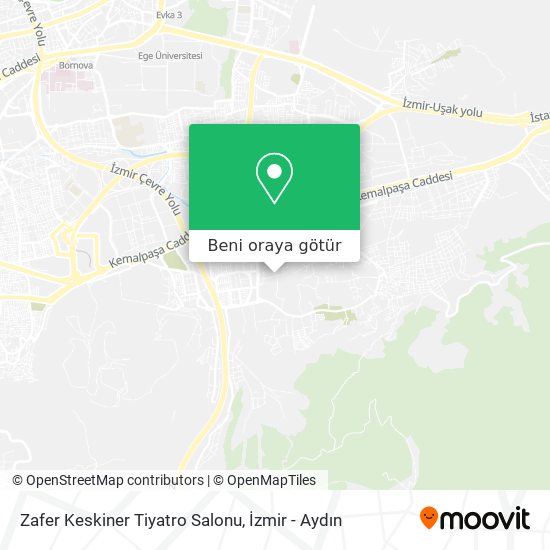 Zafer Keskiner Tiyatro Salonu harita