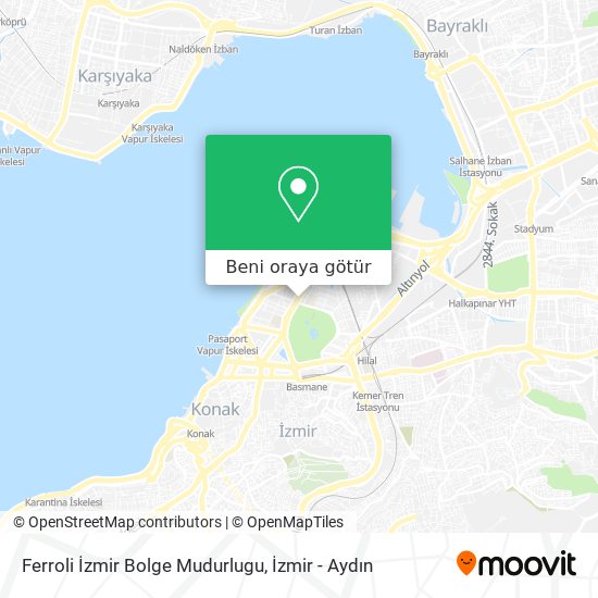 Ferroli İzmir Bolge Mudurlugu harita