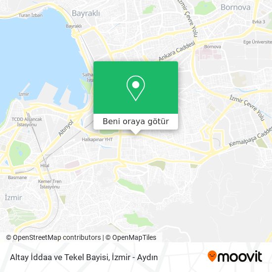 Altay İddaa ve Tekel Bayisi harita