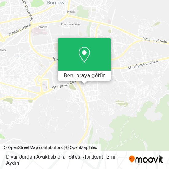 Diyar Jurdan Ayakkabicilar Sitesi /Işıkkent harita