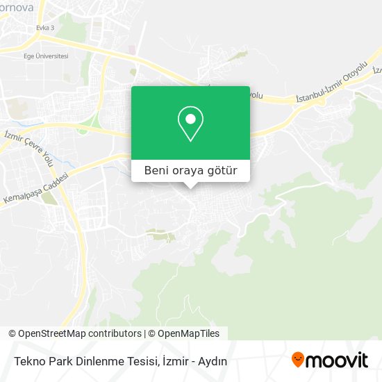 Tekno Park Dinlenme Tesisi harita