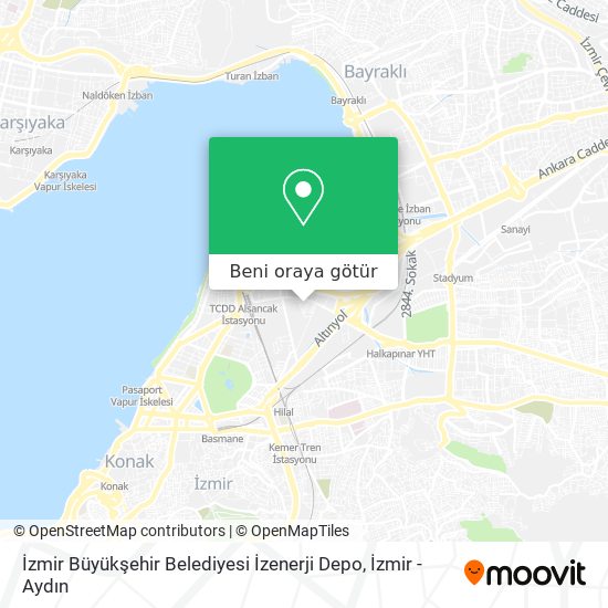 İzmir Büyükşehir Belediyesi İzenerji Depo harita