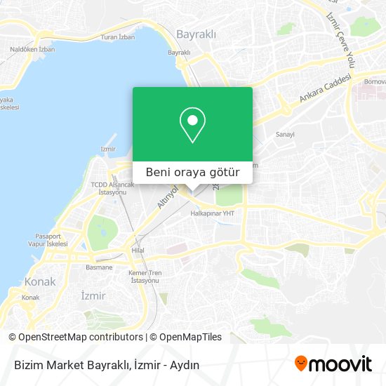 Bizim Market Bayraklı harita