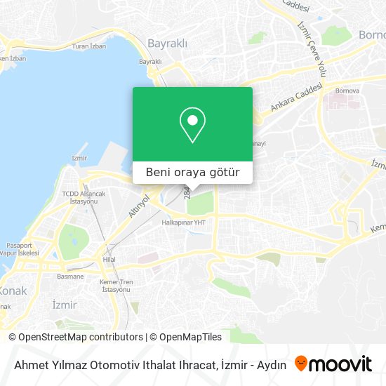 Ahmet Yılmaz Otomotiv Ithalat Ihracat harita