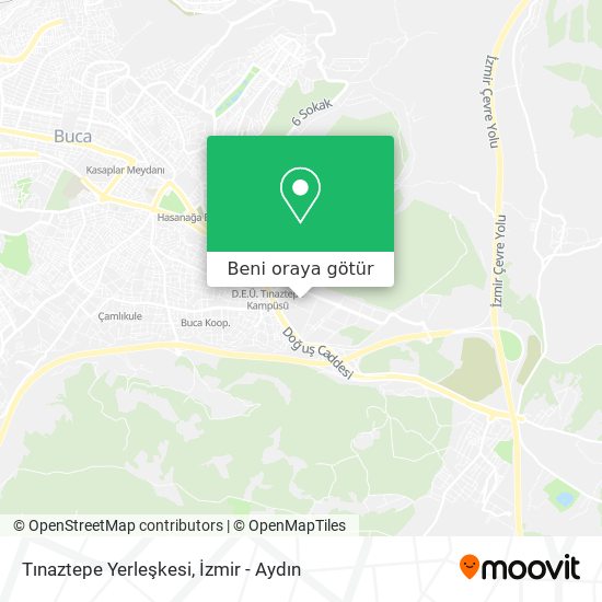 Tınaztepe Yerleşkesi harita