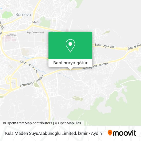 Kula Maden Suyu / Zabunoğlu Limited harita