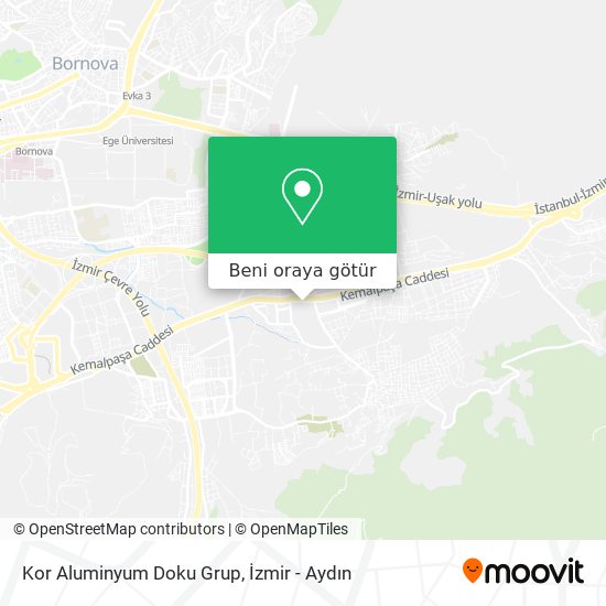 Kor Aluminyum Doku Grup harita