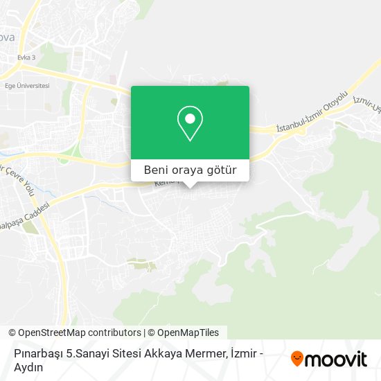 Pınarbaşı 5.Sanayi Sitesi Akkaya Mermer harita