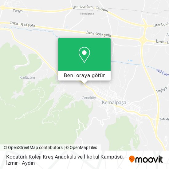 Kocatürk Koleji Kreş Anaokulu ve İlkokul Kampüsü harita