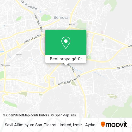 Sevil Alüminyum San. Ticaret Limited harita