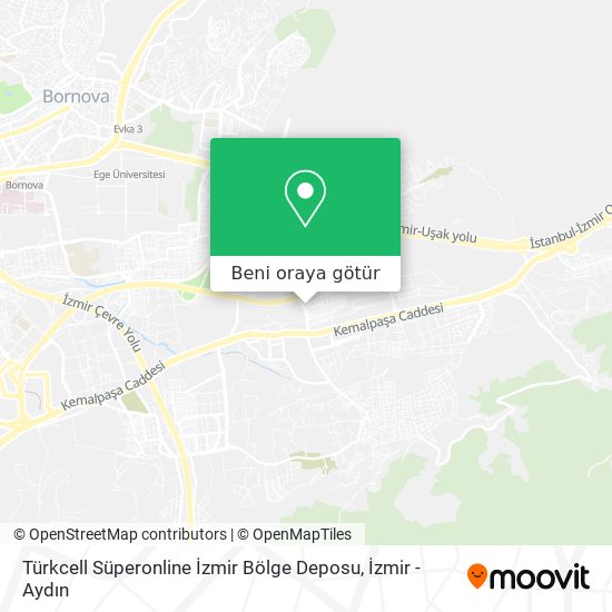 Türkcell Süperonline İzmir Bölge Deposu harita